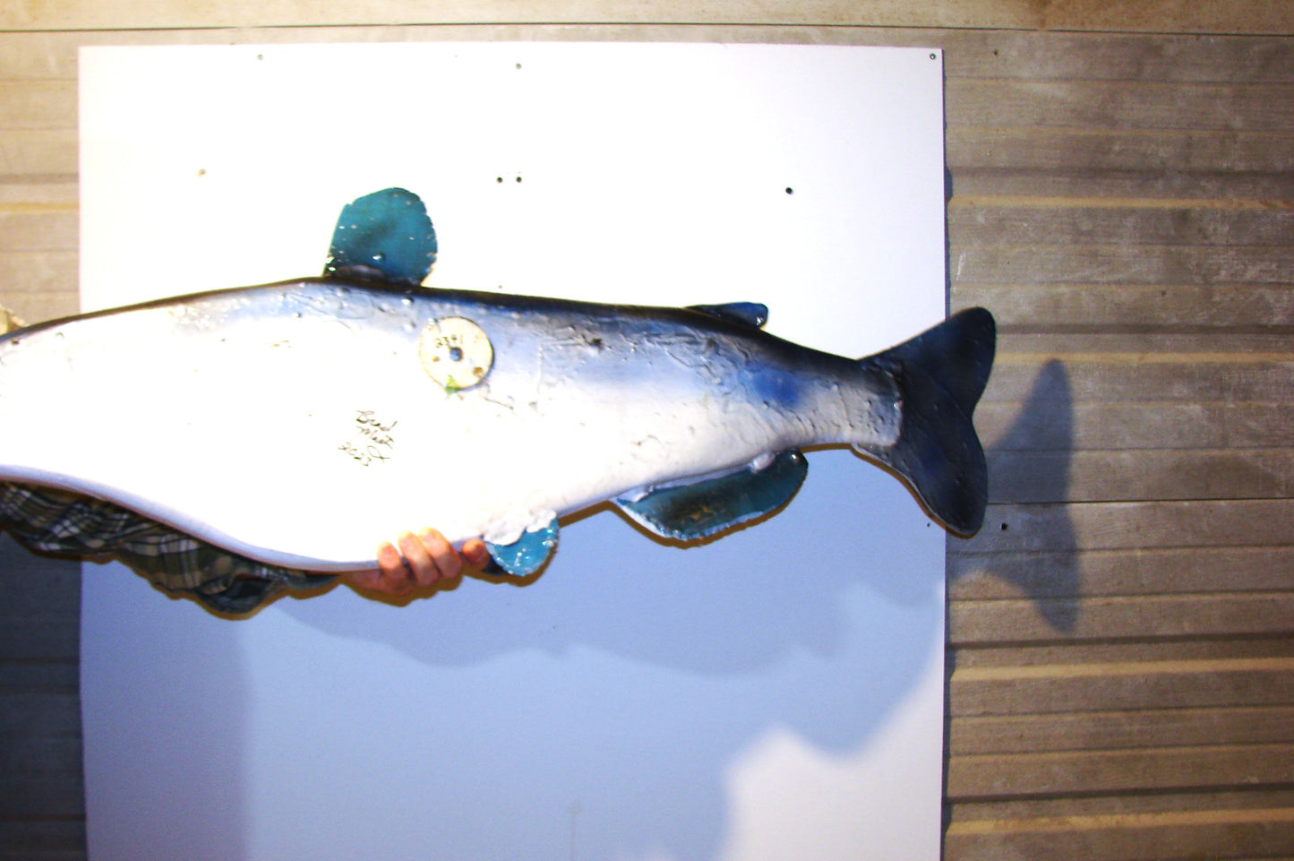 46" Blue Catfish Wall mount replica art FREE SHIPPING