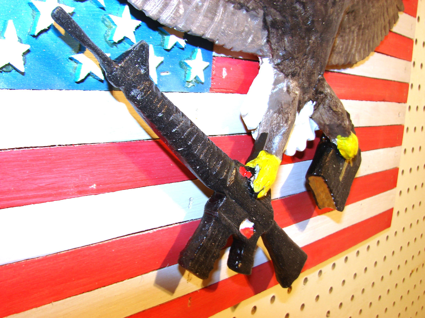 20" U.S. 1st and 2nd amendment Freedom Flag Wall Art FREE SHIPPING