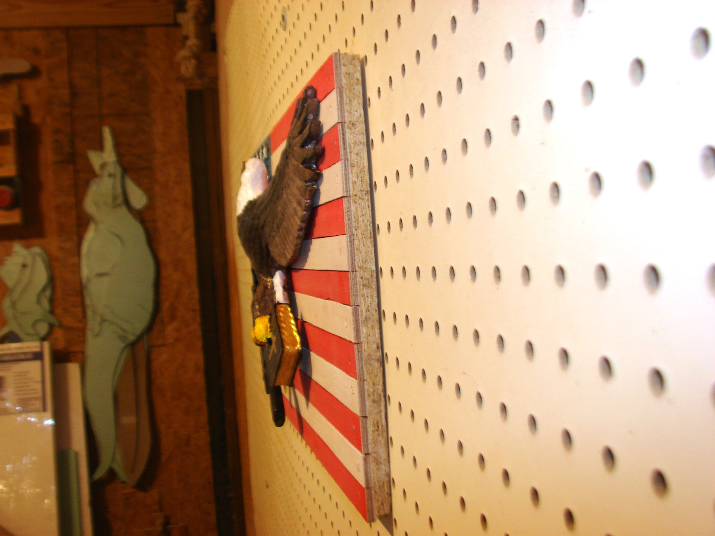 20" U.S. 1st and 2nd amendment Freedom Flag Wall Art FREE SHIPPING