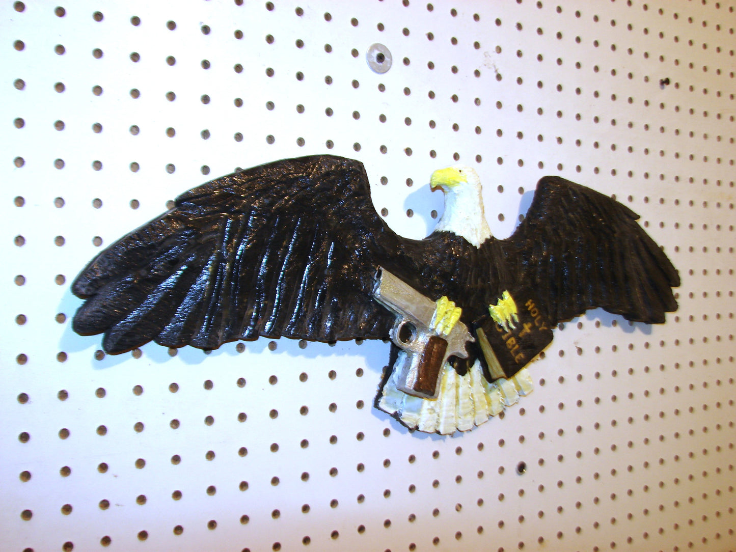 24" Patriotic Bitter Clinger Eagle 1st and 2nd Amendment wall art FREE SHIPPING