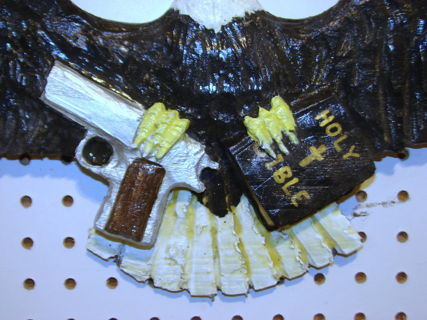 24" Patriotic Bitter Clinger Eagle 1st and 2nd Amendment wall art FREE SHIPPING