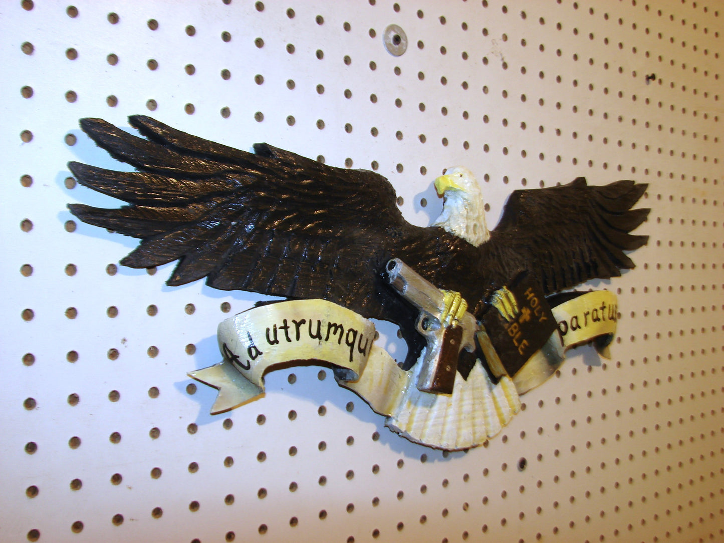 24" Patriotic Bitter Clinger Eagle 1st and 2nd Amendment wall art FREE SHIPPING