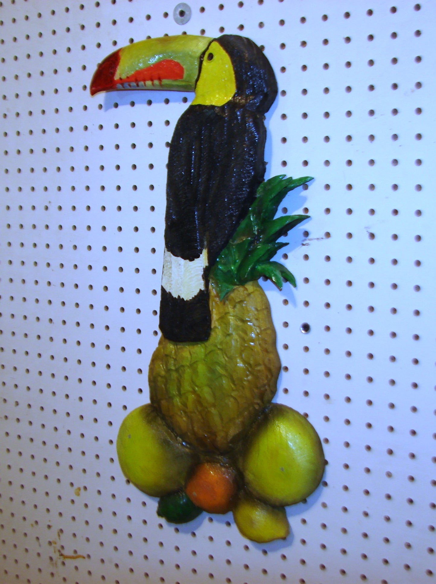 23" tall Toucan Tropical Fruit Wall art FREE SHIPPING