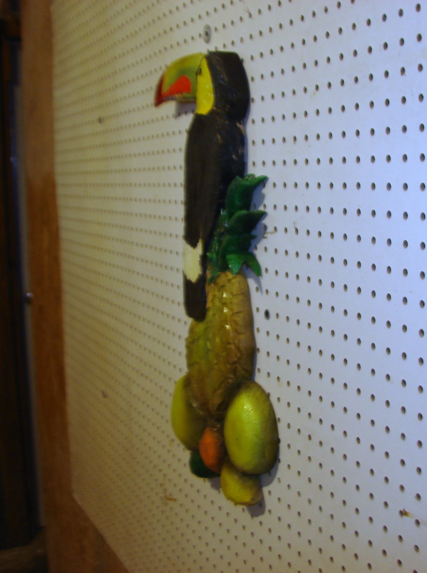 23" tall Toucan Tropical Fruit Wall art FREE SHIPPING