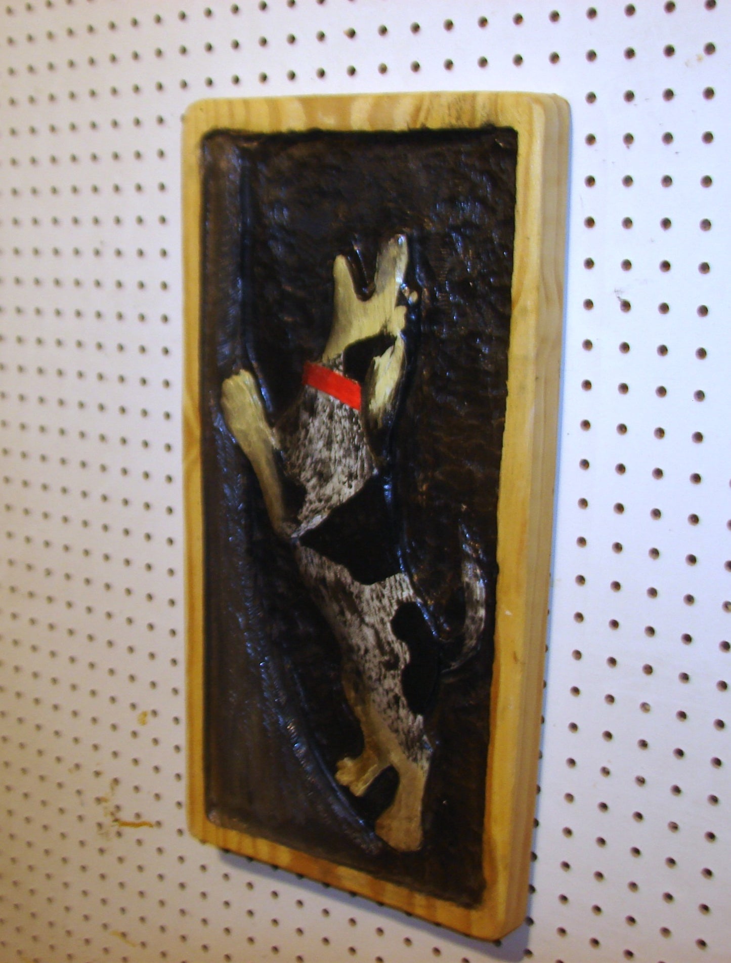 22" tall Bluetick Coon Hound Chainsaw Carved Wall Art FREE SHIPPING