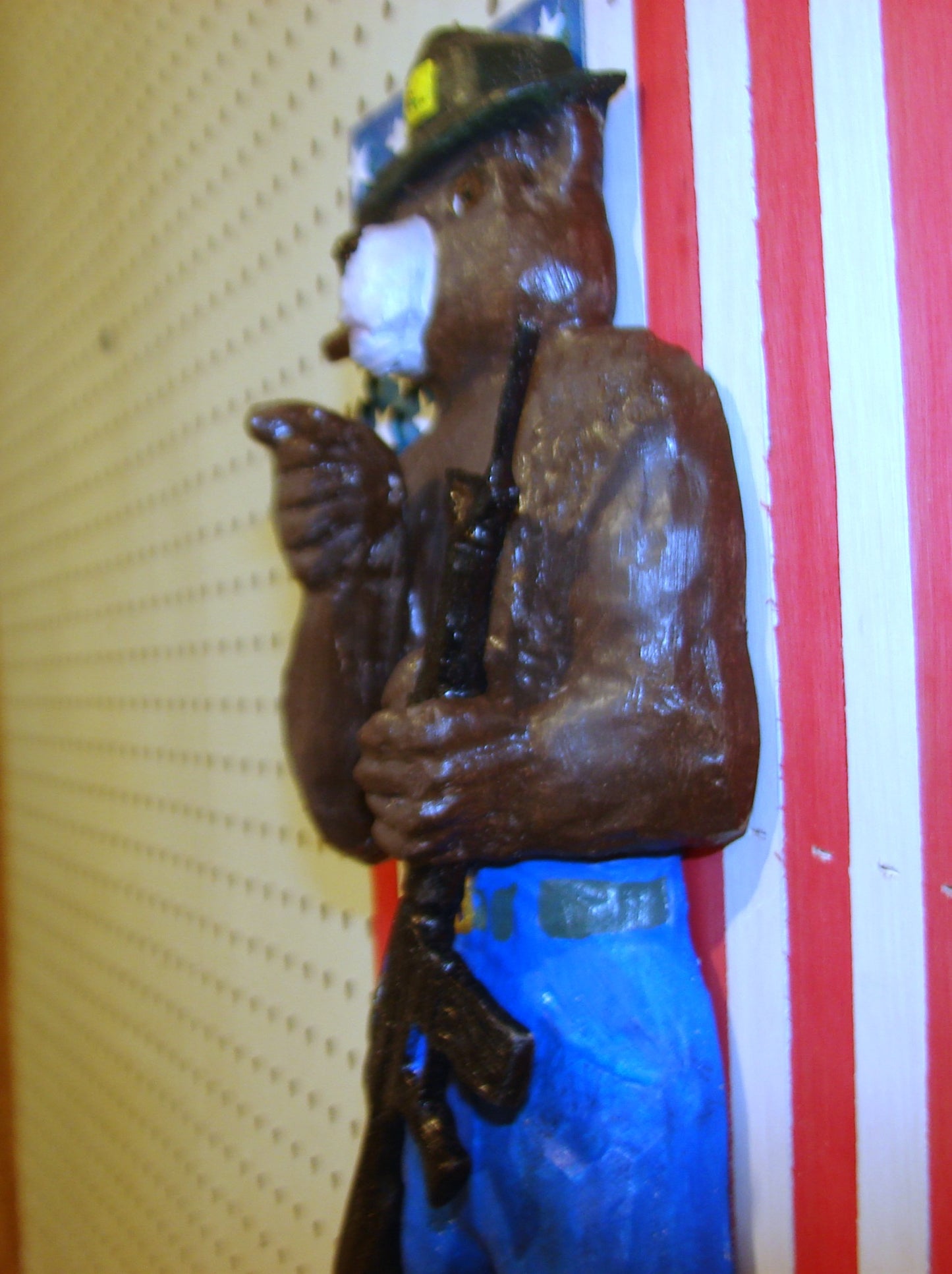 20" Tall Smokey MAGA Bear Patriotic Wall Art FREE SHIPPING