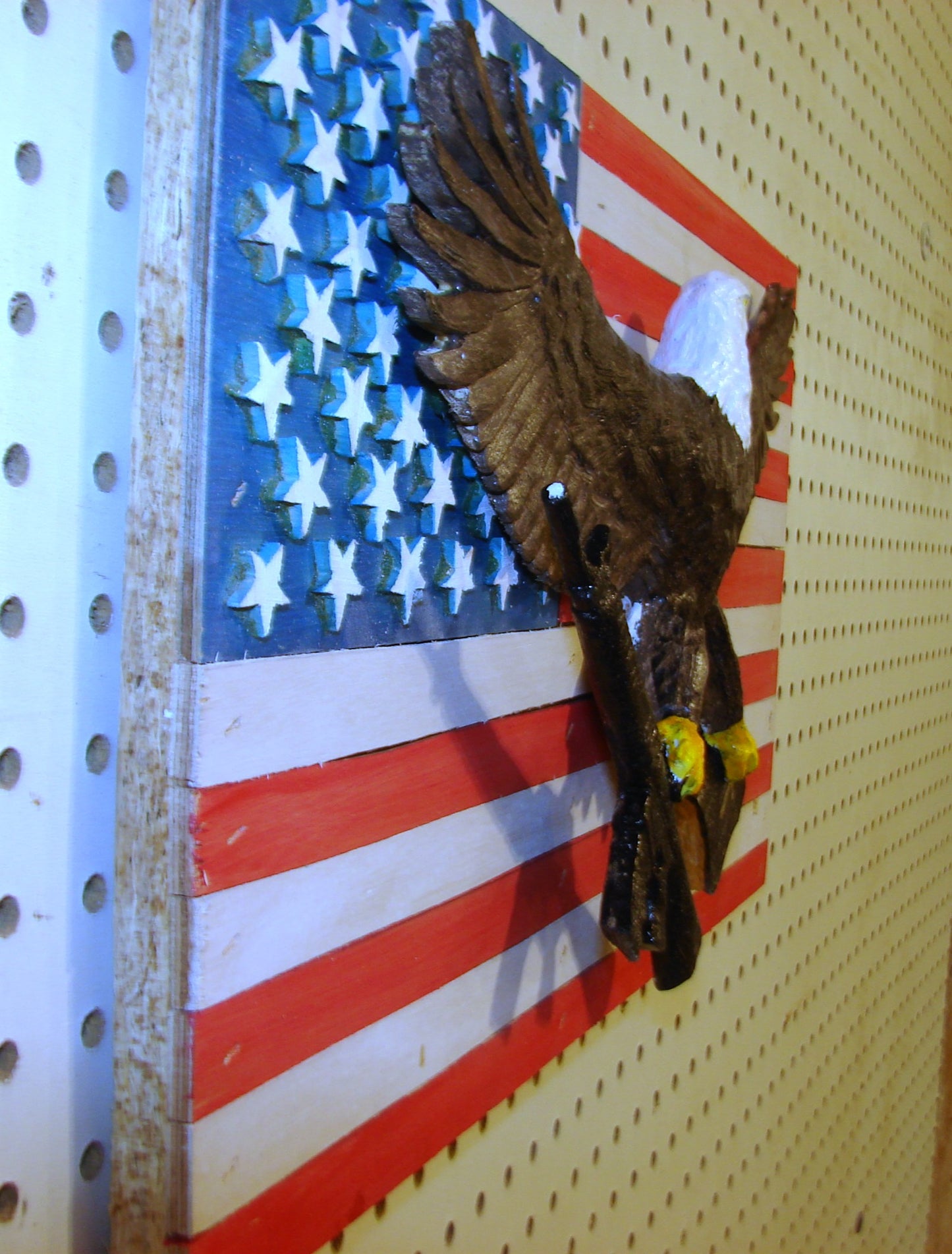 20" U.S. 1st and 2nd amendment Freedom Flag Wall Art FREE SHIPPING