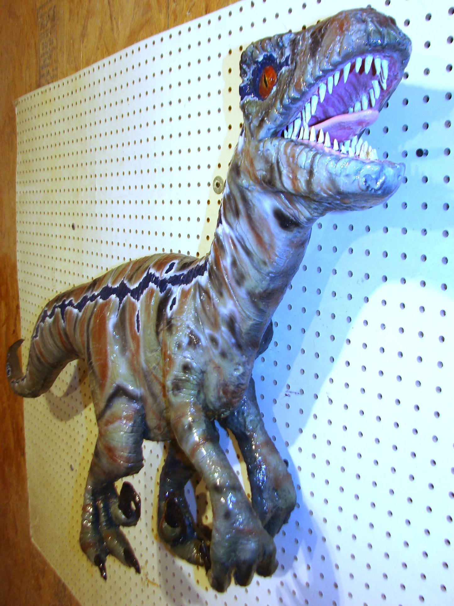 52" Long Raptor Dinosaur Hand Made Sculpture FREE SHIPPING