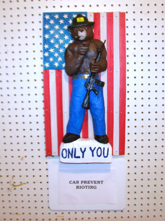 20" Tall Smokey MAGA Bear Patriotic Wall Art FREE SHIPPING