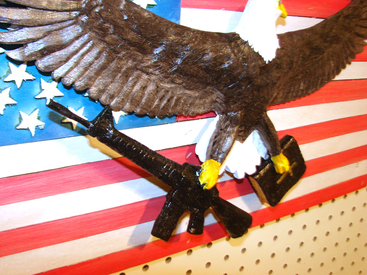 20" U.S. 1st and 2nd amendment Freedom Flag Wall Art FREE SHIPPING