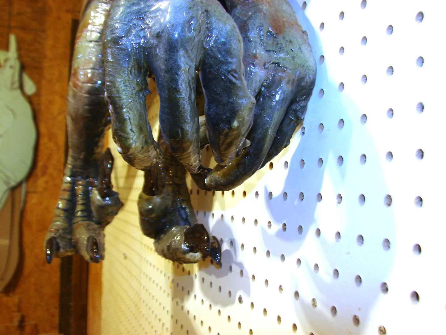 52" Long Raptor Dinosaur Hand Made Sculpture FREE SHIPPING