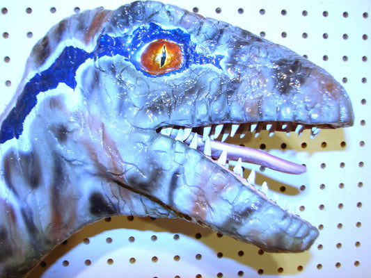 52" Long Raptor Dinosaur Hand Made Sculpture FREE SHIPPING